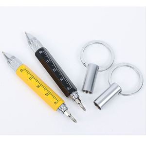 Mini Multi-Function Tool Metal Ballpoint <b>Pen</b> Wholesale Scale Touch Screen Screwdriver With Custom Printed Logo Carabiner - Product Image 6