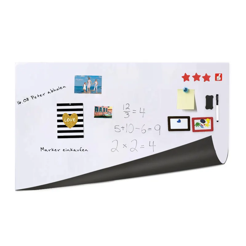 Beliebte Dry Erase White Board Kühlschrank Visitenkarte Peel And Stick Magnet kalender To Do List Planner