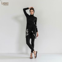 Burkini de bain pour femmes musulmanes, design modeste, tissu respirant à séchage rapide