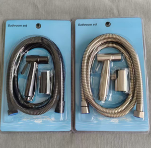 Kit de bidé de acero inoxidable SUS304 ecológico con pulverizador de mano y montaje en pared, kit de shattaf para inodoro con rociador vertical alto para baño - Product Image 3