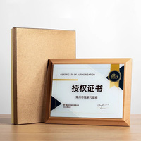 Plaque de certification en bois personnalisée avec cristal, plaque de récompense en bois MH-LJ0504