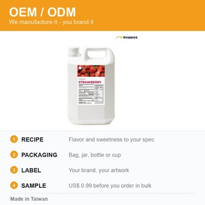 Jarabe de Fresa Líquido Halal HACCP Vegetariano para Té de Burbujas, Té con Leche, Suministro de Fábrica, OEM - Product Image 6
