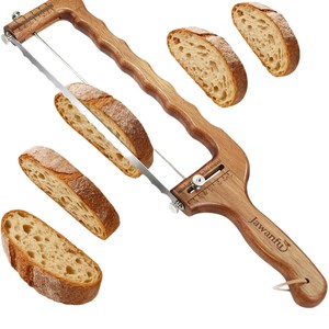 Cortador de Pan de Madera Ajustable con Cuchilla Doble para Rebanar Uniformemente Pan Casero - Product Image 3