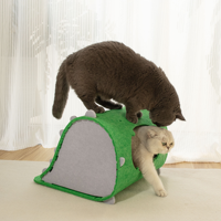 Cama para Gatos de Fieltro Cálida y Acogedora, Estilo Nuevo, Espacio de Descanso para Gatitos, Túnel de Fieltro Portátil para Gatos, Cama para Mascotas Fácil de Transportar