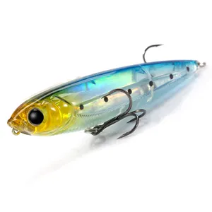 Hunthouse Topwater Fishing Lure 100mm 14.5g WTD Top Water Pencil Bait Surface Lures For Seabass