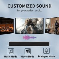 2.0 canaux Home cinéma barre de son haut-parleur sans fil pour Bluetooth Mini système optique USB BT connexion plastique pour l'utilisation de la télévision