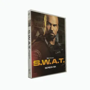 S.w.a. t. Season 6ภาพยนตร์ดีวีดีล่าสุด4แผ่น SWAT โรงงานขายส่งดีวีดีภาพยนตร์ชุดทีวีการ์ตูนซีดีบลูเรย์จัดส่งฟรี