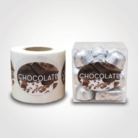 Étiquette autocollante de grande qualité pour la sécurité alimentaire, étiquette imprimée imperméable en rouleau, emballage de boîte de chocolat, fournisseur d'étiquettes personnalisées