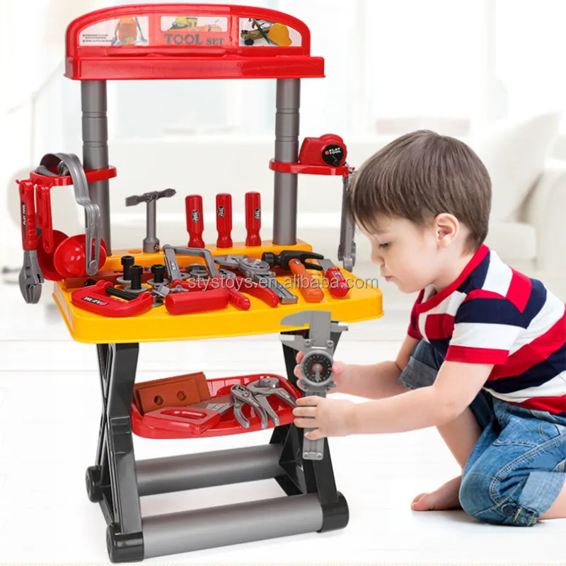DIY इंजीनियरिंग खिलौने टेबल वर्कशॉप टूल खिलौने घरेलू प्ले टूल कार्यक्षेत्र का नाटक करते हैं