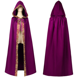Cape médiévale, manteaux de <span class=keywords><strong>pirate</strong></span>, cape longue de sorcier, poncho, guerrier, chevalier, costume de cosplay d'Halloween - Product Image 6