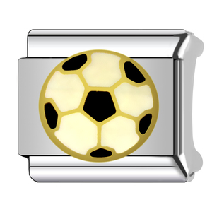Football Stainless Steel Italian Charm <b>Bracelet</b> DIY Ball-Motif Design Italian Charm <b>Bracelet</b> Best Friend or <b>Couple</b> Birthday Gift - Product Image 6