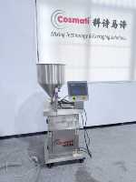 Machine de remplissage de crèmes, gels et lotions à haute viscosité avec pompe à engrenages pour pâtes épaisses et écran tactile PLC