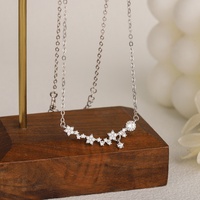 Collier pendentif étoile en acier inoxydable avec zircon et diamant pour femme, tendance 2025, bijoux plaqués argent de qualité supérieure, vente chaude