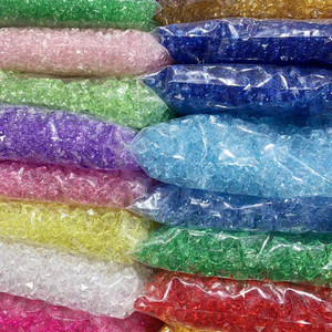 Vente en gros de <span class=keywords><strong>perles</strong></span> carrées en acrylique transparentes colorées de 6/8/10 mm, 500 g/sac, <span class=keywords><strong>perles</strong></span> en vrac pour la fabrication de bijoux - Product Image 2