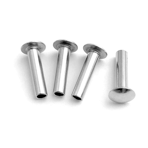 Din Standard Flat Round Head Rivets solides Fer Nylon Titane Acier au carbone Aluminium Laiton-Multi-Material Umbrella Head Rivets - Product Image 2