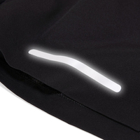 Shorts de sport athlétiques personnalisés pour hommes, taille élastique, mi-longueur, réfléchissants, respirants, absorbant l'humidité, séchage rapide, anti-plis, 100%