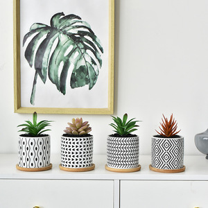Pot de fleurs géométrique en céramique de 3,5 pouces <span class=keywords><strong>pour</strong></span> <span class=keywords><strong>plantes</strong></span> succulentes, idéal <span class=keywords><strong>pour</strong></span> l'intérieur et l'<span class=keywords><strong>extérieur</strong></span>, <span class=keywords><strong>pour</strong></span> la maison et le jardin - Product Image 4