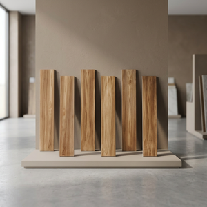Latina Grey 8x48 Inch <b>Matte</b> Wood Look Porcelain Plank Tiles Contemporary Timber <b>Flooring</b> Design - Product Image 5