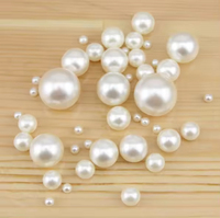Perles d'imitation ABS multicolores perles avec trou perles acryliques libres rondes fausse perle pour boucle d'oreille collier bracelet bricolage artisanat