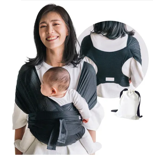 Organic Cotton Factory Wholesale Mesh new born ring sling wrap baby carrier baby sling carry
