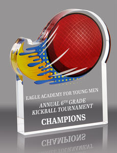 कस्टम पूर्ण रंग ग्राफिक्स Lucite खेल ट्रॉफी पट्टिका प्लास्टिक ट्रॉफी बास्केटबॉल अमेरिकी फुटबॉल Splatters एक्रिलिक पुरस्कार - Product Image 5