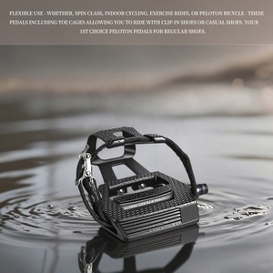 Pedali per bici da <span class=keywords><strong>ciclismo</strong></span> Indoor da 9/16 "con cuscinetti commerciali LW-PP123 per bici da corsa - Product Image 4