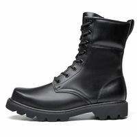 Bottes tactiques en cuir Shero avec chaussures de travail et d'entraînement tactique pour le camping en plein air, bottes tactiques pour hommes