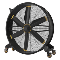 Ventilateur industriel mobile sur pied à grand volume d'air 80000 m³/h, étanche IP55, moteur EC, grand modèle pour atelier et entrepôt
