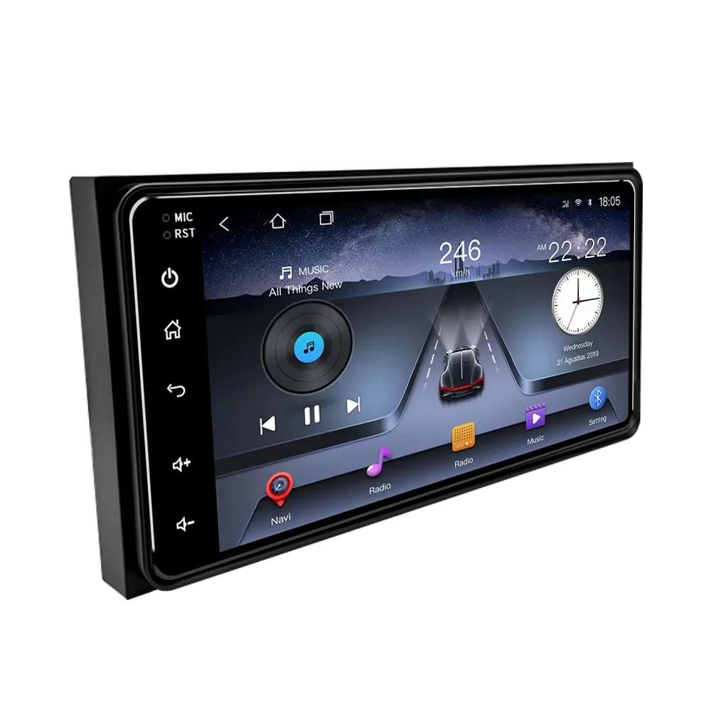 Reproductor Multimedia estéreo Universal para coche de 7 pulgadas con tableta táctil Wifi para REPRODUCTOR DE DVD para coche Toyota
