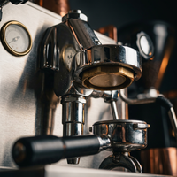 Machine à café expresso professionnelle semi-automatique en acier inoxydable 9 bars avec deux groupes 3120C