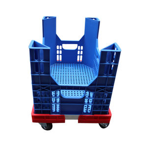 Carrito de plataforma de plástico con ruedas de aluminio, carrito móvil para caja de rotación de plástico, gran oferta - Product Image 3