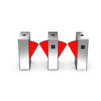 Barrière pivotante de sécurité pour entreprises en acier inoxydable 304, barrière pivotante automatique avec accès par empreinte digitale