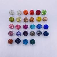 4-16mm Ceramic Disco Ball Polymer Clay Glass Rhinestone Straight Hole Beads for Jewelry Making