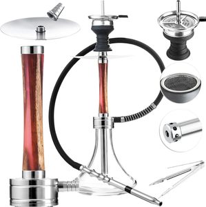 Cachimba Árabe SHISA de 8 Orificios, de Aleación de Aluminio, Juego de Cachimba para Fumar - Product Image 3