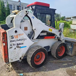 لودر كاسح انزلاقي التوجيه مستعمل طراز S18 لعام 2021، محرك كوبوتا، وزن تشغيلي 1400 كجم، حمولة مقدرة 340 كجم، قوة 25.2 كيلوواط، ارتفاع رفع أقصى 2.2 متر - Product Image 1