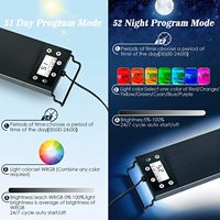 Fullgain FG167 Professional 24/7 DIY Auto on Off Mode Nuit Mode Jour Spectre Complet Étanche avec Minuterie pour Eau Douce