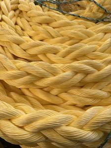 เชือกจอดเรือ ROPENET 8 เส้นใย PP สีเหลือง ขนาด 72 มม. ยาว 220 ม. สำหรับอุปกรณ์ทางทะเล - Product Image 4