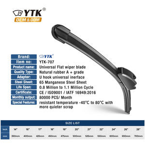 Escobilla Limpiaparabrisas Universal 2025 con Gancho en Forma de U, Escobilla de Goma para Parabrisas para Toyota <span class=keywords><strong>rav4</strong></span> - Product Image 3