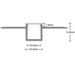 Thạch Cao Thạch Cao Trong Nhôm LED Hồ Sơ Cá Nhân Tường Thạch Cao Tấm Thạch Cao Màu Đen Anodized Hồ Sơ Đùn Kênh LED Lights - Product Image 6