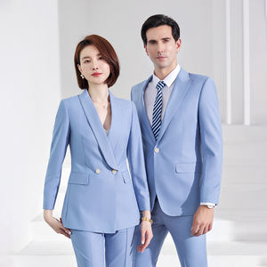 Traje Profesional Azul de Alta Gama para Mujer, Estilo Formal, Elegante, para Conferencista, Conjunto de Traje Fotogénico - Product Image 2