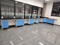 Banc de laboratoire moderne en acier et bois résistant aux produits chimiques pour les postes de travail biologiques des écoles et des hôpitaux