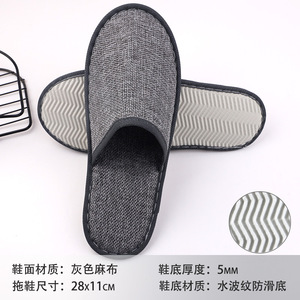 Pantuflas Desechables para Hotel y Spa, 100% Algodón, Suaves, Planas, Punta Abierta, Ecológicas, Duraderas, Cómodas para Viajar - Product Image 4