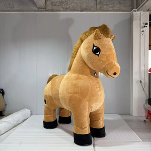 Costume da Mascotte Gonfiabile a Forma di Cavallo, Taglia Adulto, 2,6m, Marrone, <span class=keywords><strong>per</strong></span> <span class=keywords><strong>Feste</strong></span> Divertenti, MOQ 1 Pezzo - Product Image 2