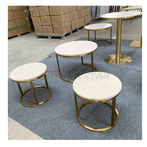 Pied de table en laiton antique pour meubles de salon de style campagnard, tables <span class=keywords><strong>gigogne</strong></span> basses dorées, tables <span class=keywords><strong>gigogne</strong></span> en métal et verre, mesa centro, entrée - Product Image 4