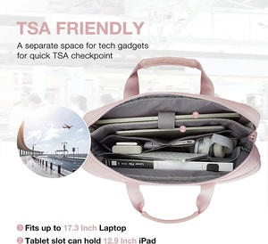 <strong>Custom</strong> Pink Travel Business Laptop Bag Expandable Briefcase Slim Laptop <strong>Case</strong> for <strong>Computer</strong> - Product Image 3