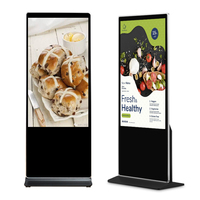 Kiosque à écran tactile Android de 86 pouces pour Windows Totem Display Advertising Player Ultra Thin Lcd Indoor Floor Standing Digital Signage