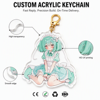Porte-clés personnalisé en acrylique avec image sur mesure pour promotion de festival, publicité, événement, souvenir, cadeau, accessoire de forme originale