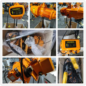 Kerekan rantai listrik Model HBB, kait dan troli performa tinggi 1 2 3 5 10 Ton - Product Image 6