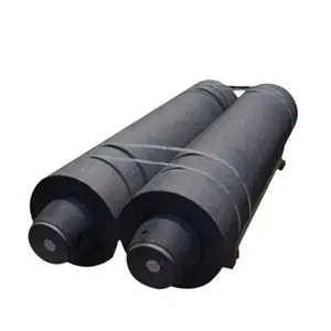 High conductivity graphite electrode dia100-800mm graphite electrode with nipple connector