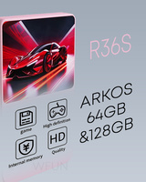 Consola portátil Retro R36S 64/128GB, 3,5 "IPS, sistema Linux, más de 20000 juegos, reproductor de vídeo-negro/blanco